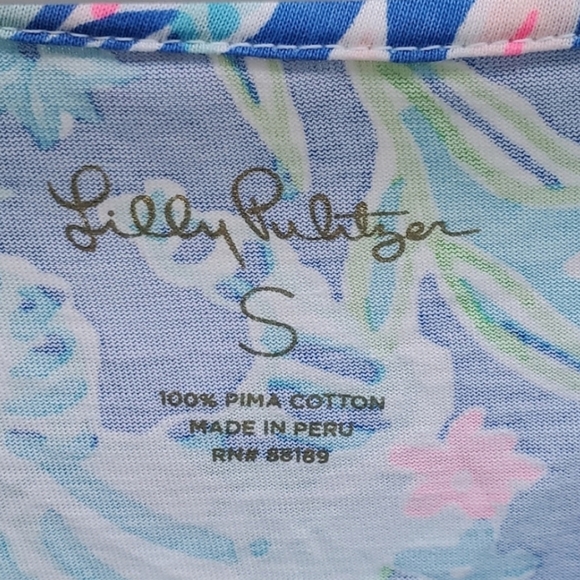 Lilly Pulitzer Tropical Blue and Pink Mini Dress - Picture 6 of 7